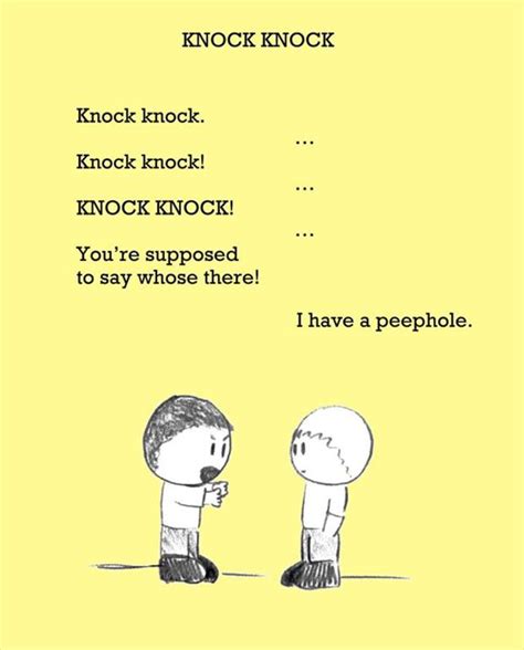 Use our list of dirty names, found in the dirty jokes section, to create your own dirty knock knock joke. knock knock jokes - Dump A Day
