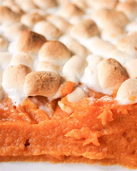 Sweet potato casserole has a lot of variations out there, and this one is always a favorite. Sweet Potato Casserole with Marshmallows - Domesticate ME