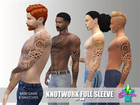 The Sims Resource Knotwork Fs Left Arm Tattoo
