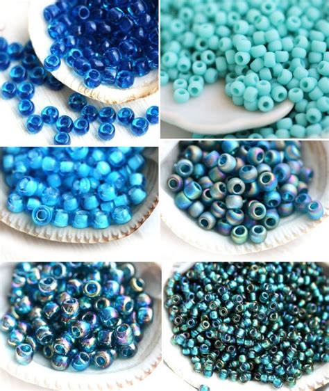 Teal Seed Beads Toho Size 80 Inside Color Rainbow Crystal