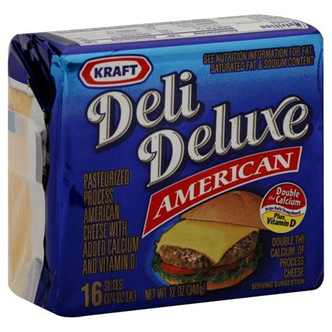 Kraft Deli Deluxe Cheese American Singles 16 Ct