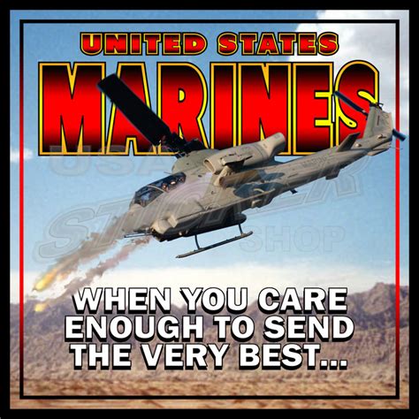Us Marine Corps Uh 1 Door Gunner Sticker Item M 001 Usa Military