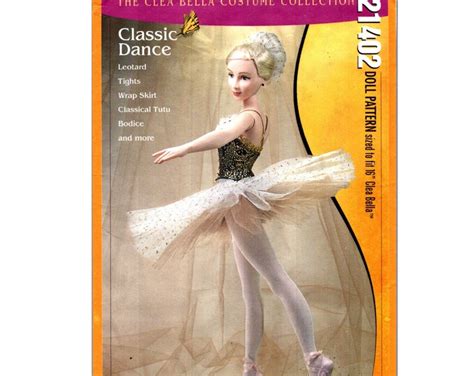 Clea Bella Doll Clothes Pattern Uncut Classic Dance Costume Collection