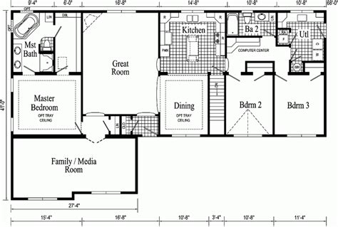 Cool Modular Home Ranch Floor Plans New Home Plans Design