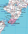 Map of Wellington, New Zealand, New Zealand Atlas