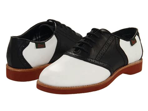 Retro Saddle Shoes Black And White Two Toned Oxford Shoes