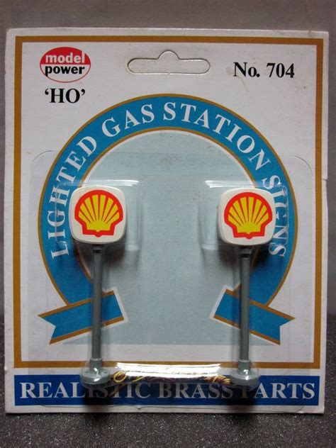 Ho Scale Model Power 704 Lighted Gas Station Signs