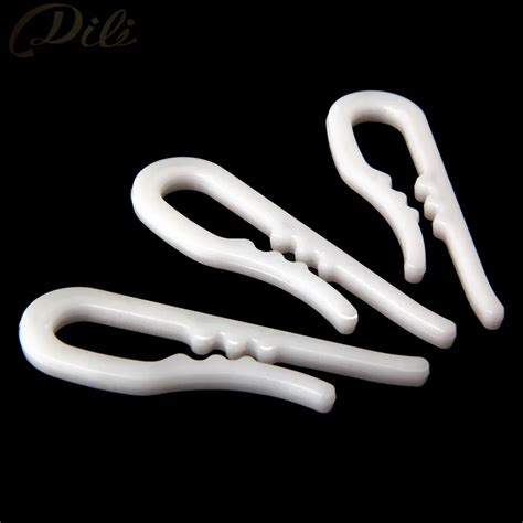 Pieces Plastic Shirt Clips Transparent White Shirt Pin Garment Packing Socks Package Clips