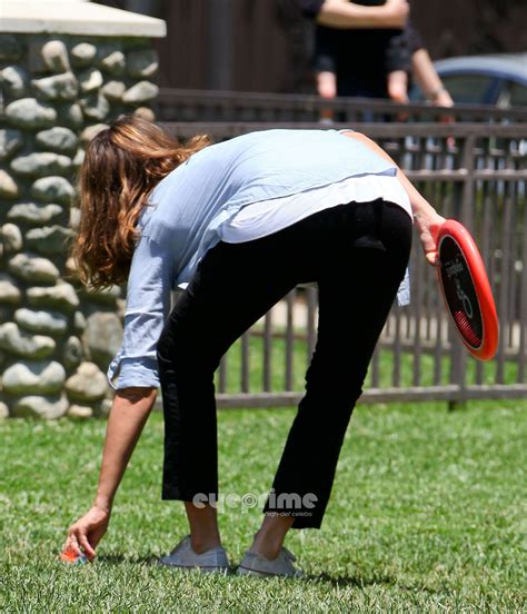 Jessica Alba Shows Some Cleavage At The Park In Beverly Hills Jun 18