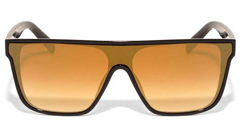 P6531 Flat Top Shield Wholesale Sunglasses Frontier Fashion Inc