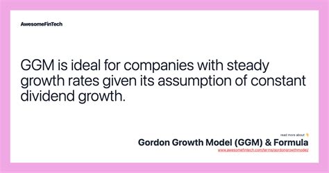 Gordon Growth Model Ggm Formula Awesomefintech Blog