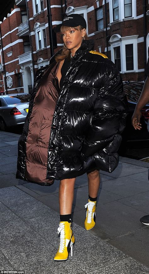 Rihanna Hits Up Londons Harrods In Large Puffy Coat After Being Booed