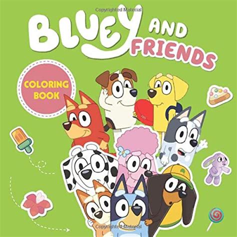 Buy Bluey And Friends Coloring Book Bluey Bingo Bandit Chilli Muffin