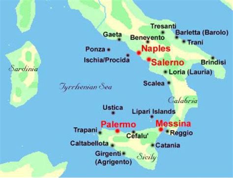 Map Of Southern Italy Coast Map Of Italy Southern Coast Southern
