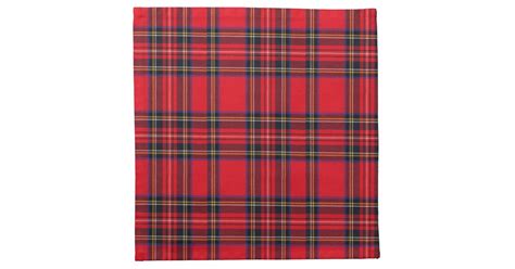 Royal Stewart Tartan Red And Black Plaid Cloth Napkin
