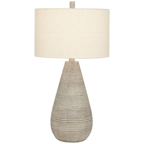 Julio Natural Gray Modern Vase Table Lamp 109t1 Lamps Plus