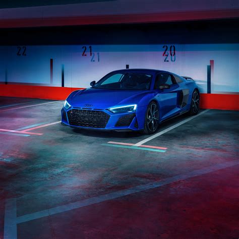 1024x1024 Blue Audi R8 2020 1024x1024 Resolution Hd 4k Wallpapers