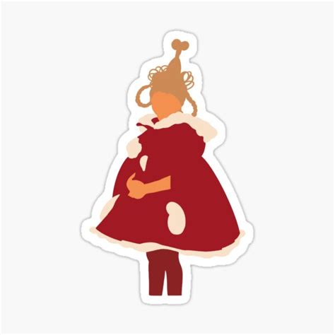 Cindy Lou Who Sticker For Sale By Mwatkins123 Redbubble