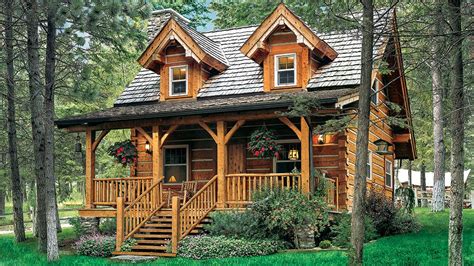 Cozy Cabins Under Square Feet Log Cabin Homes Rustic Log