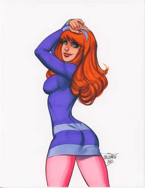 sexy daphne scooby doo original art by scott dalrymple 46 00 picclick