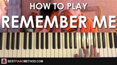 How To Play Coco Remember Me Piano Tutorial Lesson Youtube