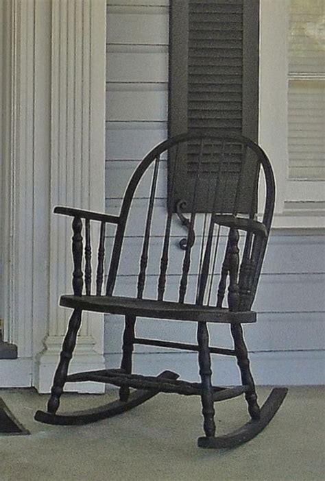 The most common front porch swing material is metal. Front porch rocker | Porch rocker, Rocking chair, Hammock ...