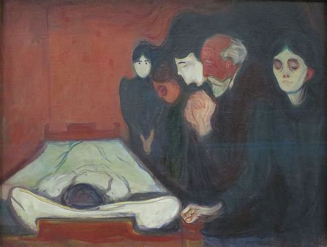 At The Deathbed By Edvard Munch 1895 Bergen Kunstmuseum Edvard