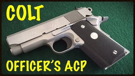 Colt Officers Acp 45 Caliper Series 80 Stainless Enhanced Model