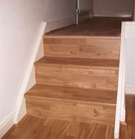 Real Oak Wood Stair Case With Bull Nose Detail Wood Floors