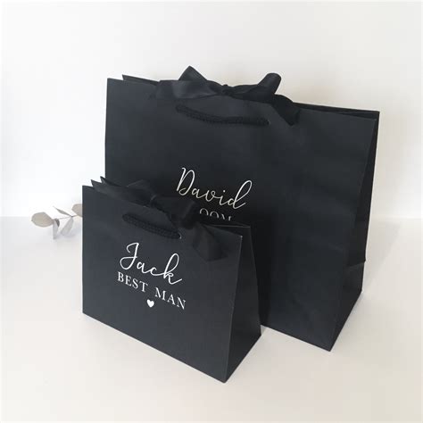 With beautiful luxury chocolates, gorgeous wedding gifts, and elegant gift hampers, you'll find we're full of ideas to help make it an unforgettable day. Personalised Luxury Black Wedding Gift Bag