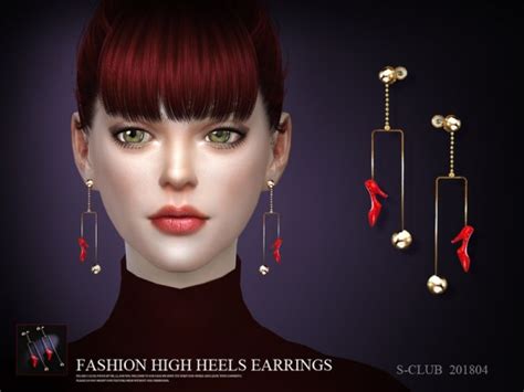 The Sims Resource Earrings 201804 By S Club • Sims 4 Downloads