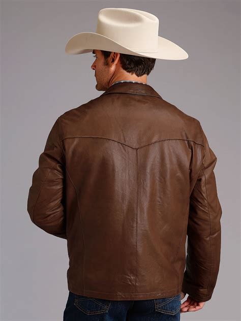 Men Cowboy Leather Jacket Men Jacket