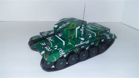 British Cromwell Tank Plans Soda Can Models