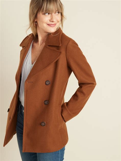Soft Brushed Peacoat For Women Old Navy Pea Coat Old Navy Coats