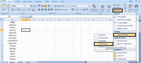 Microsoft Excel Unhide All Hot Sex Picture