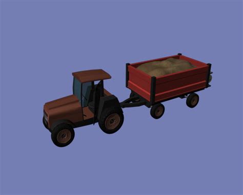 Tractor Trailer 3d Model