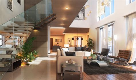 Hartland Greens Duplexliving Room Luxury Homes In Dubai Mj Bay