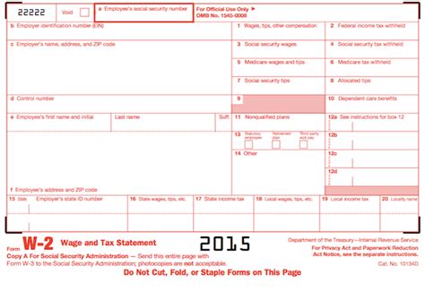 Understanding Your Forms W 2 Wage And Tax Statement