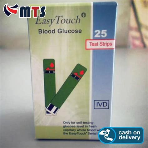 Easytouch Glucose Test Strip Cek Gula Darah Refill Isi 25 Easy Touch