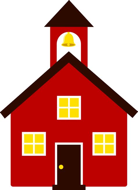 Little Red School House Free Clip Art