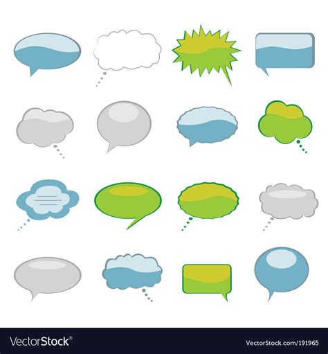 Talk Bubbles Royalty Free Vector Image Vectorstock