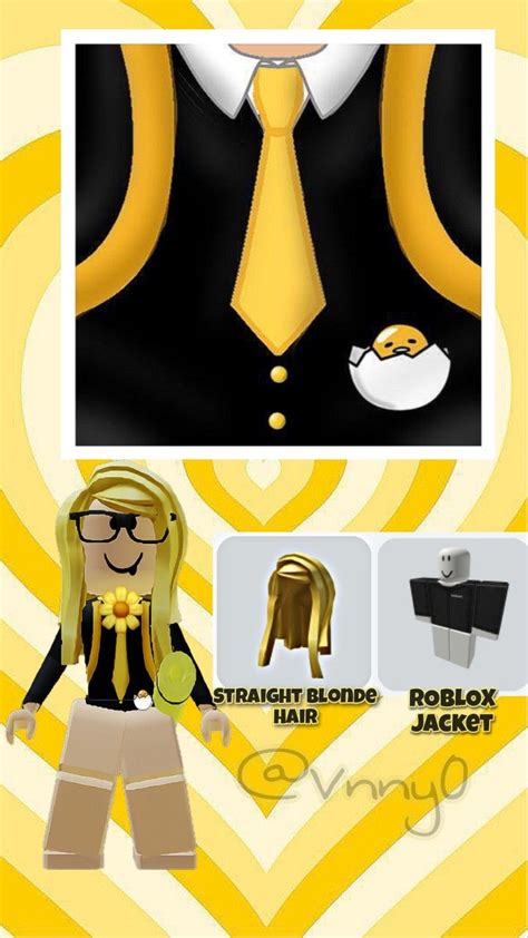 Roblox Outfit Idea Yellow в 2022 г Бесплатные вещи Футболки
