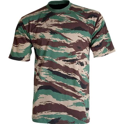 Russian Military Tiger Stripe Kamysh Camo T Shirt