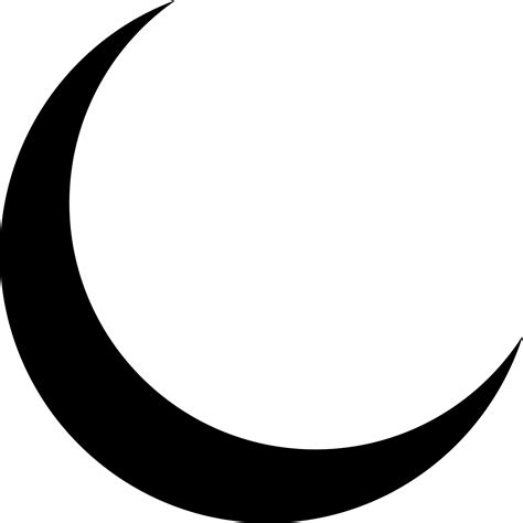 Crescent Moon Clipart Png Moon Vector Transparent Png Full Size