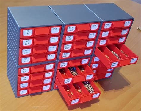 Sowohl anfänger als auch profis finden hier ideen und viele . Stackable Resistor Storage Box Customizable by STTrife ...