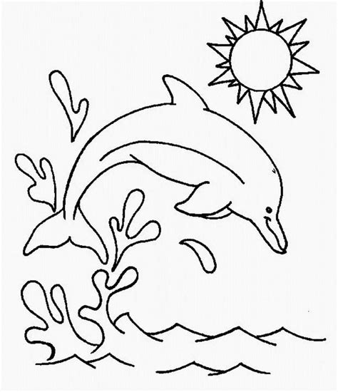 Delfines Para Colorear E Imprimir Dibujos Para Colorear De Delfines