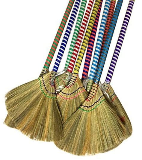 Asian Vietnam Thai Broom Sweep Natural Handmade Straw Dry Grass Us