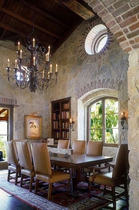Tuscan Style Home Interior Design Tuscan Craftsman Coffered Expansive