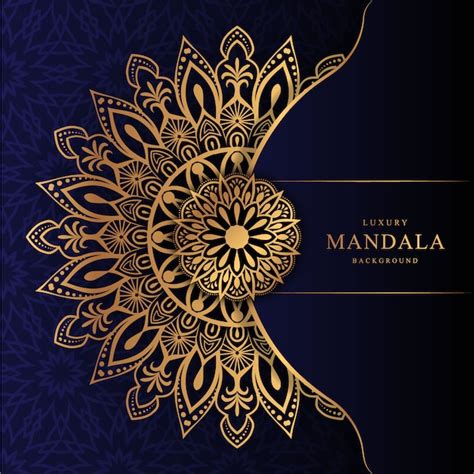 Premium Vector Luxury Mandala Background With Golden Arabesque