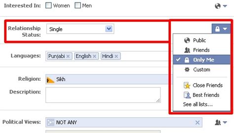 Change Your Facebook Relationship Status Without Alerting Friends